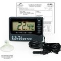 Bel-Art H-B DURAC Calibrated Dual Zone Elec Thermometer , -50/70C -58/158F Ext, -10/50C 14/122F Int 609000500